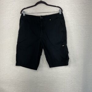 Vans‎ of The Wall Chino Shorts Men's Black Flat Front Slash Pocket Cotton 30